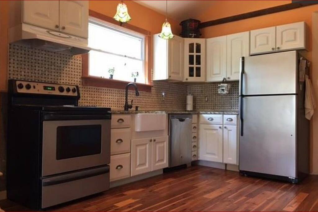Chefs Kitchen with farm sink