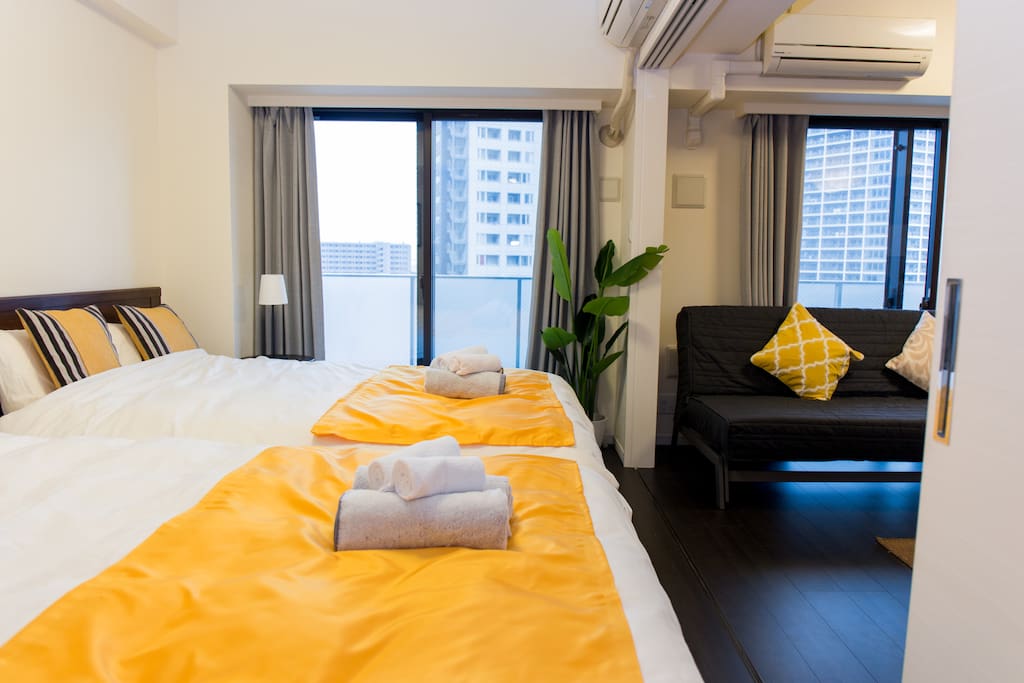 balcony shared with two room