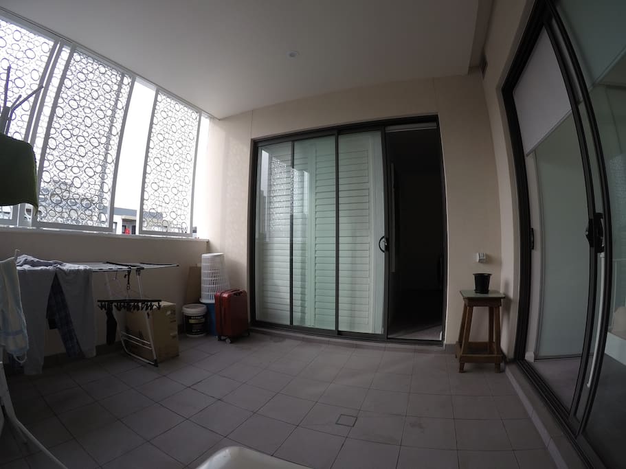 Spacious balcony
