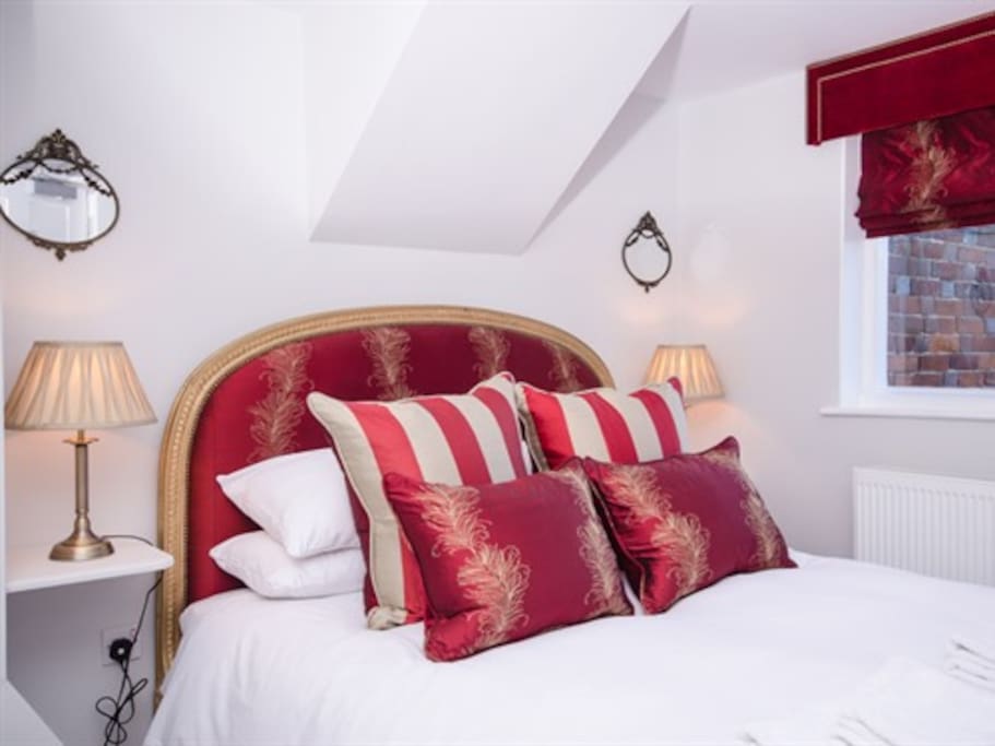 Room six had a beautiful antique bed frame and king size Hypnos mattress.