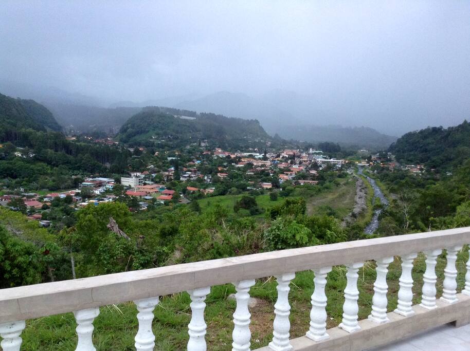 Boquete town and the Caldera River