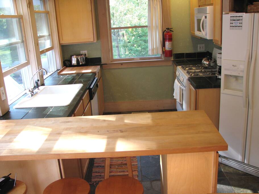 Bright, compact kitchen