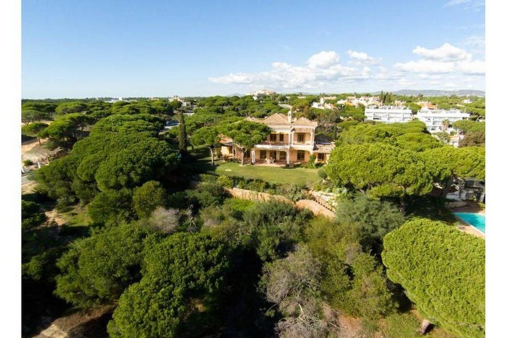 The picturesque view of the villa; dream holiday destination for any age group