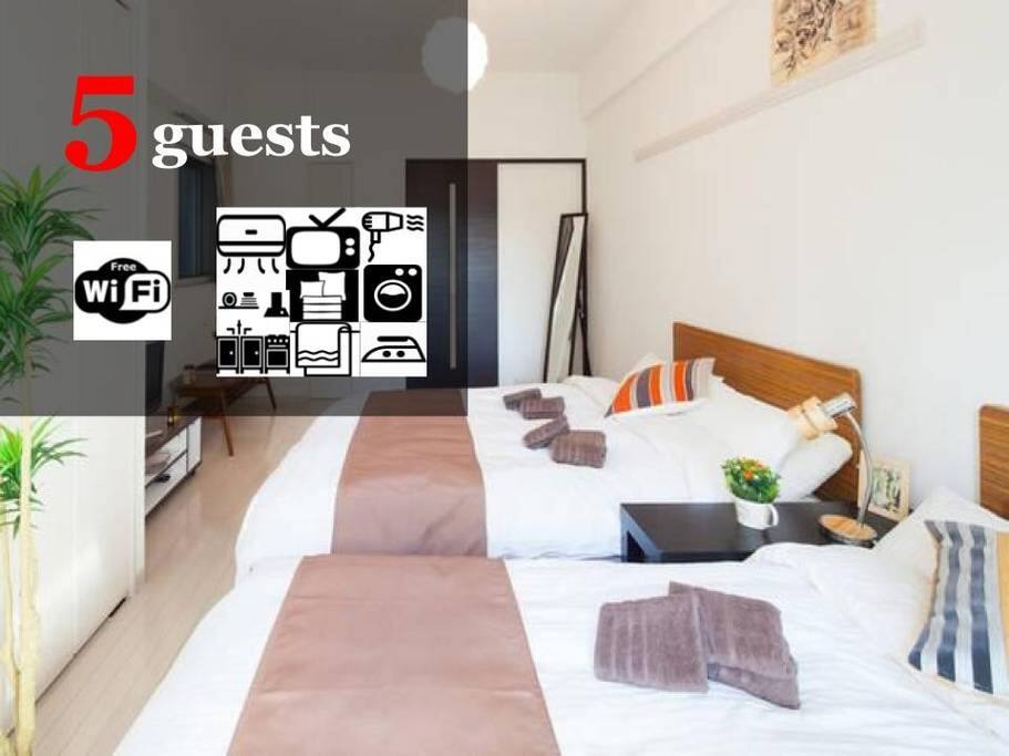 Up to 5 guests