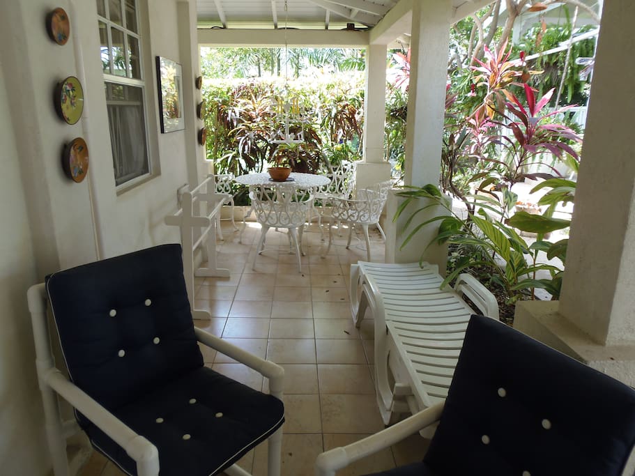 A breezy outdoor patio for relaxing