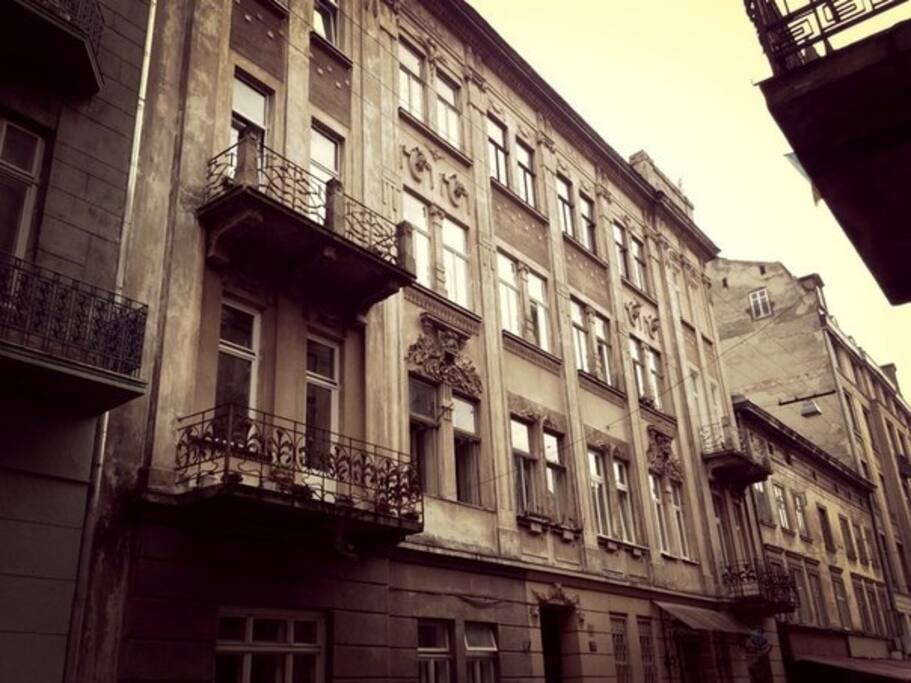 This is a face of our building. It is very cool, like for me)