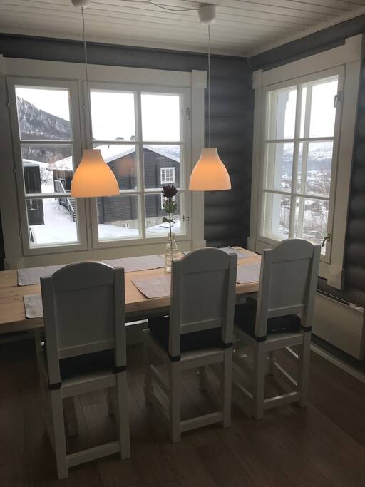 Flott utsikt ifra spisebord