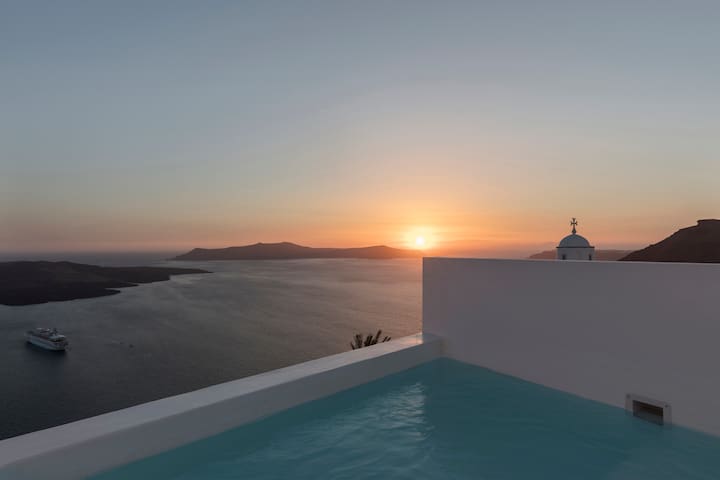 Villa Drop, Heated private pool, Caldera view