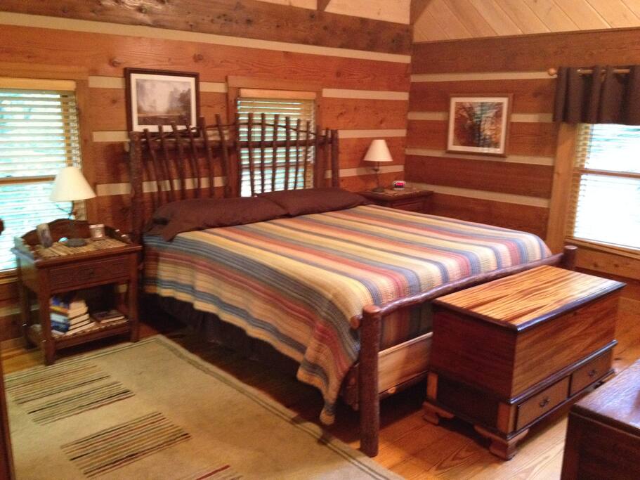 Master Bedroom with King Size bed.