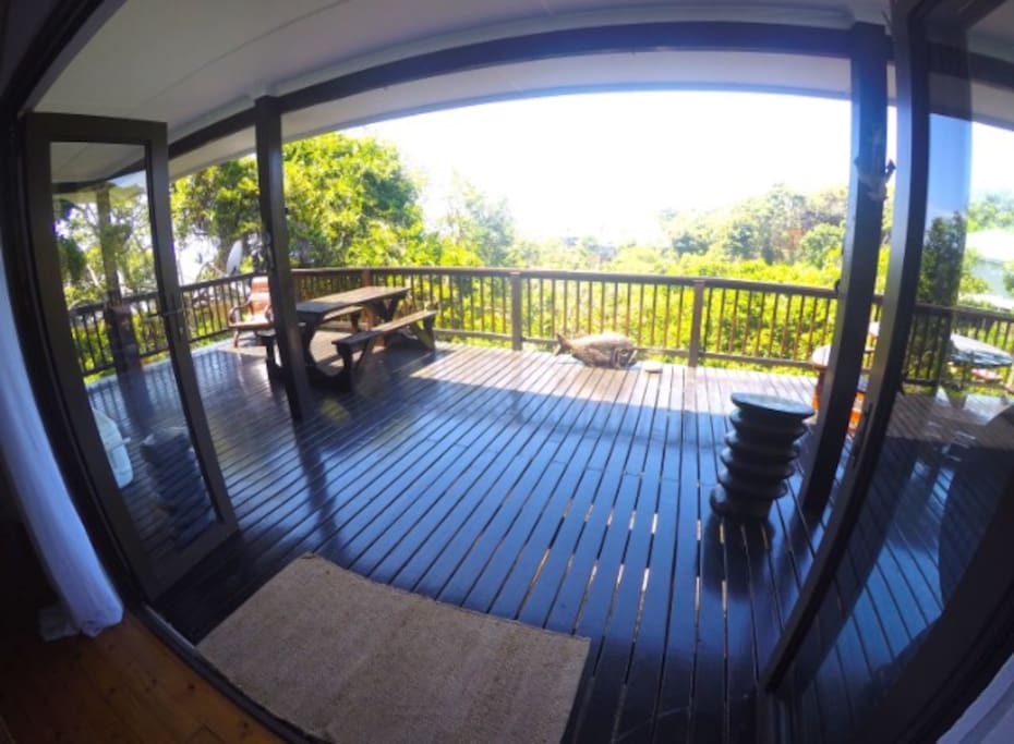 Large balcony with an awesome view