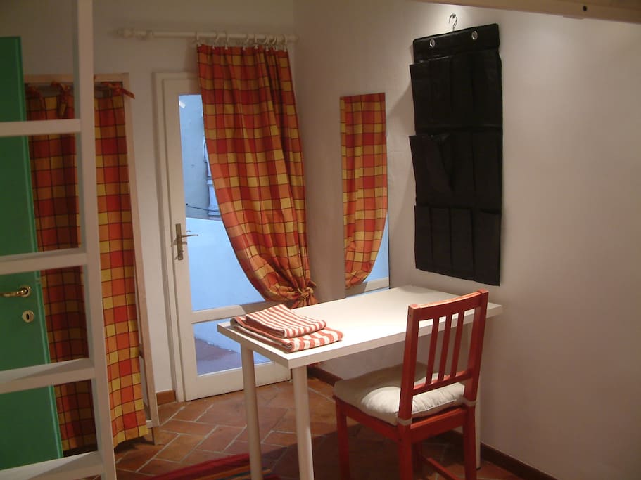 The nice room with bunk bed, the balcony