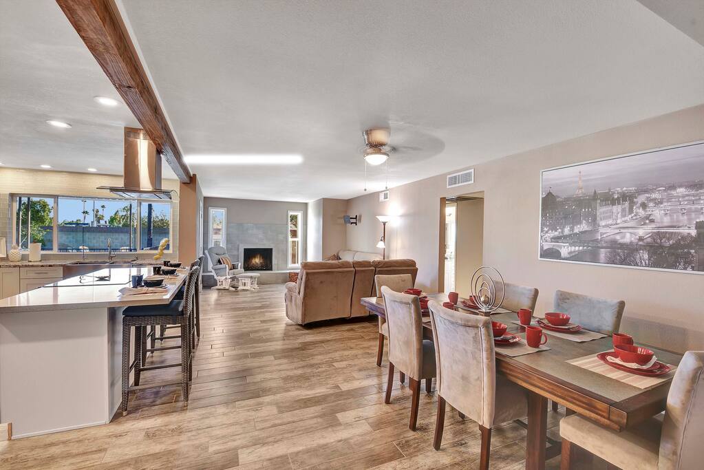 Into family room