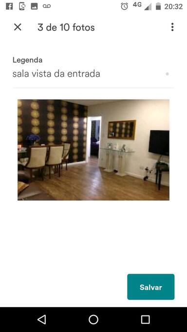 sala vista da entrada