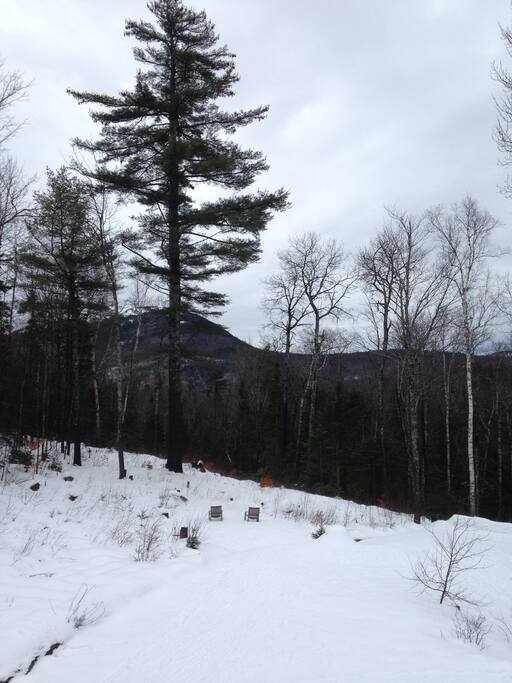 Winter view of surrounding mountains