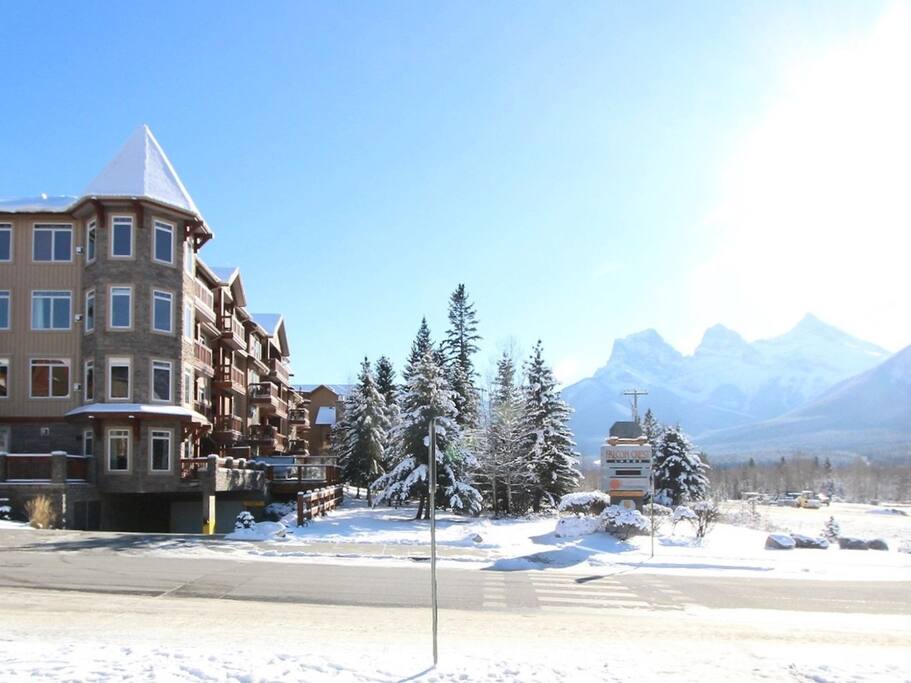 Street View with Three Sisters in the distance