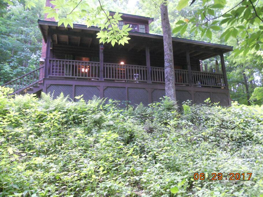 Hidden Creek is tucked in the trees where you can enjoy the sounds of the many birds in the morning and listen to the sound of the creek rippling by.