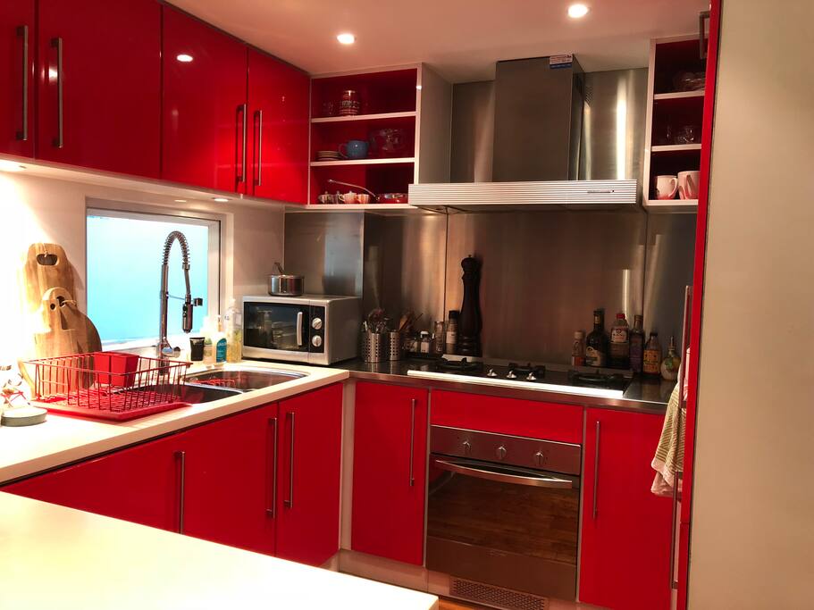 Gourmet open kitchen