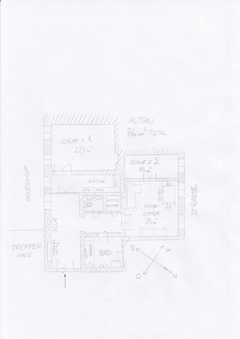 plan of the apartment