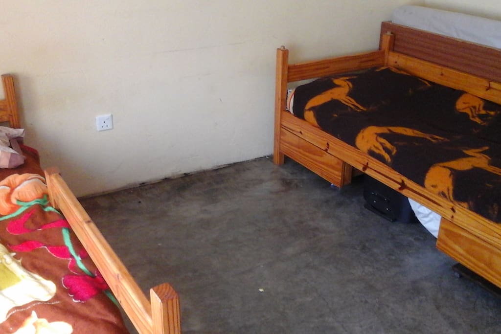 Bedroom two with two single beds