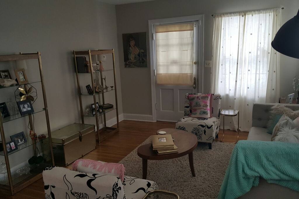 Formal area, front door