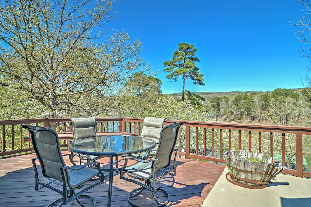 Enjoy beautiful views from the deck!