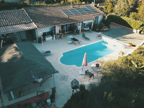 Very nice villa, a real haven of peace.