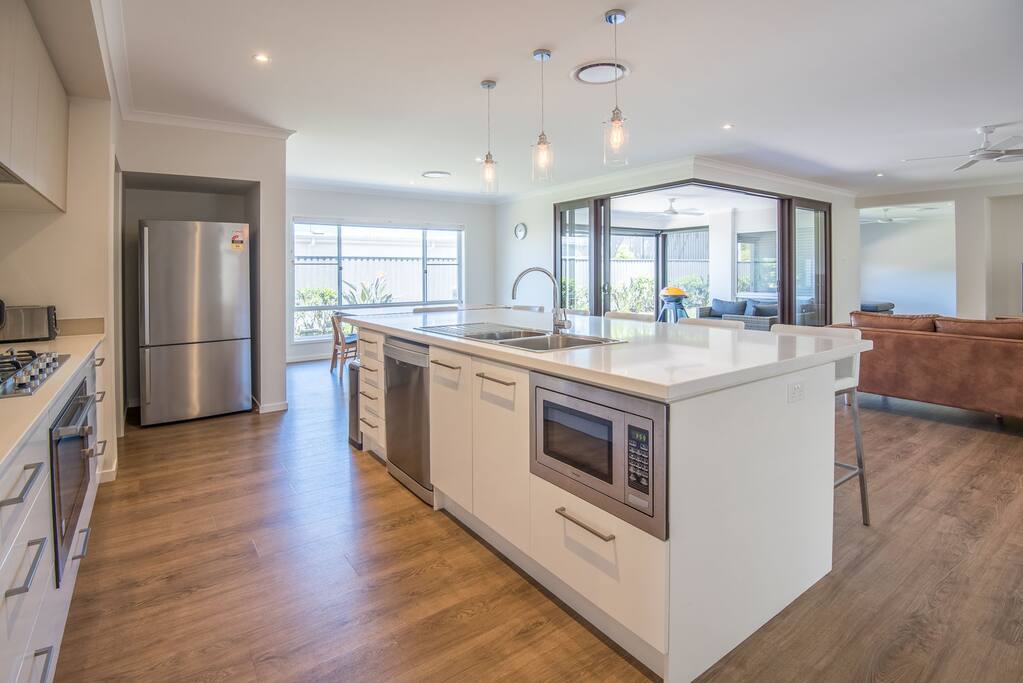 Sleek kitchen with modern appliances