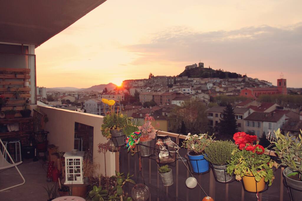 Levé de soleil au mois d'avril