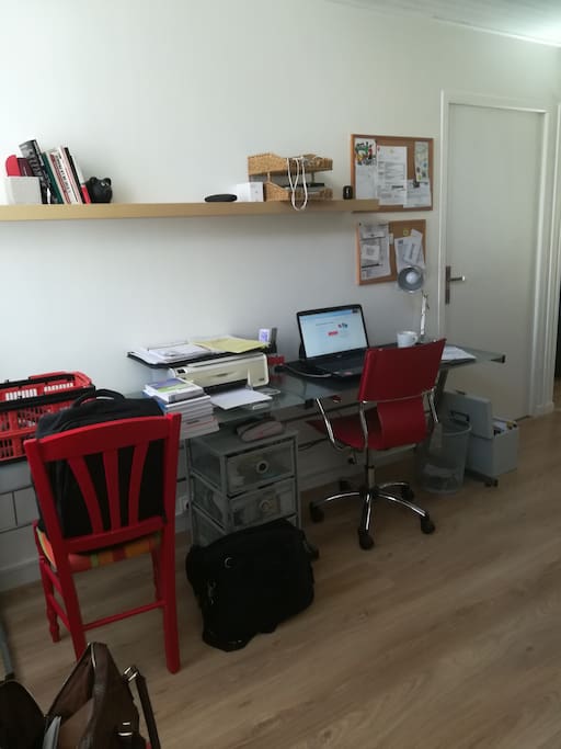 L'entrée sur le bureau.