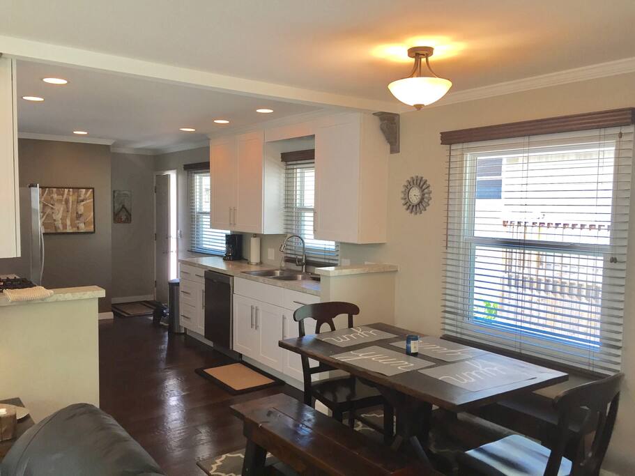 Large galley kitchen that opens to the living room! Watch TV or enjoy some games while you cook or have snacks!