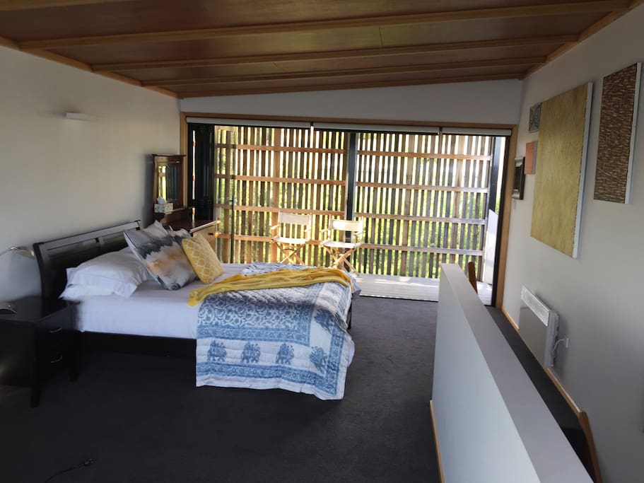 Bifold doors open to create a very roomy loft
