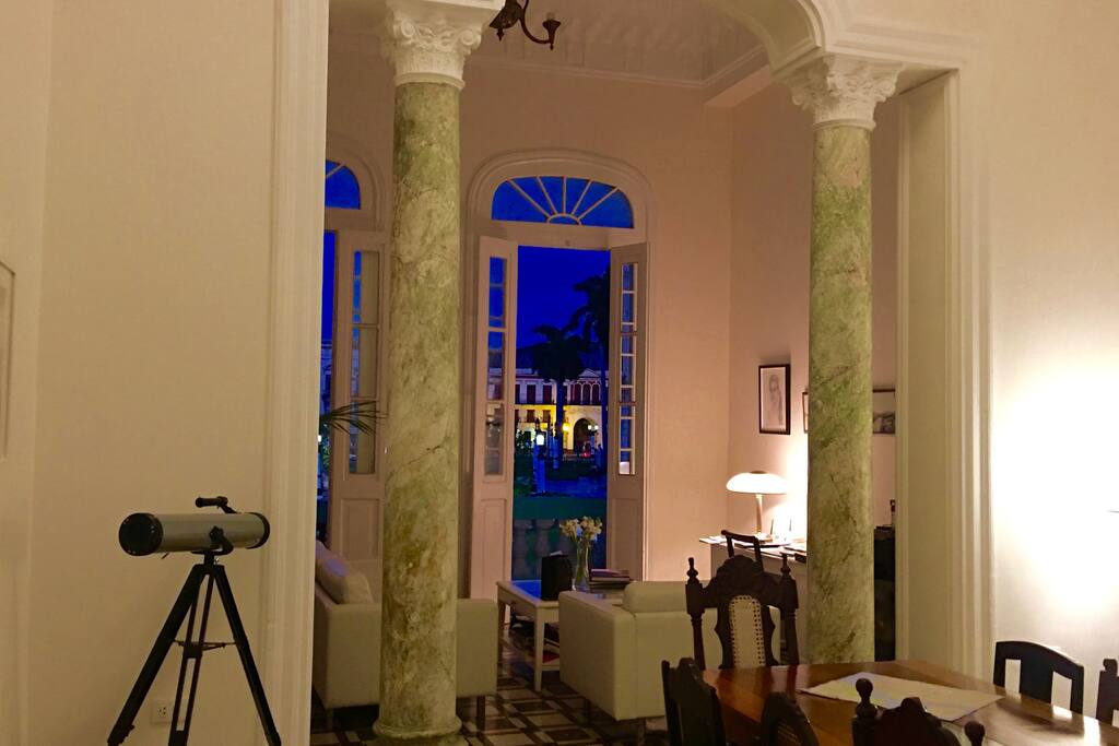 Our lounge at night (1/2)