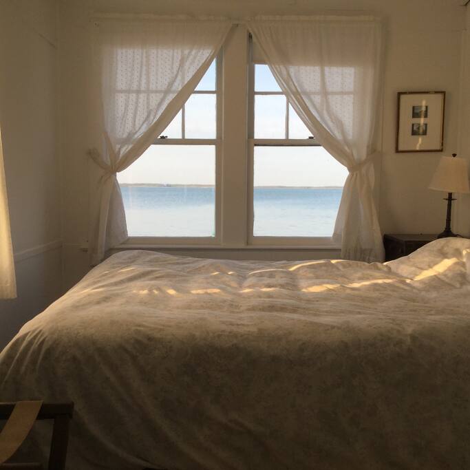 Morning light from bed