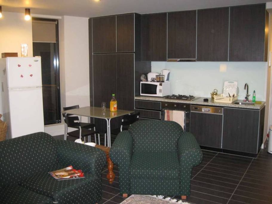 living area & Kitchen