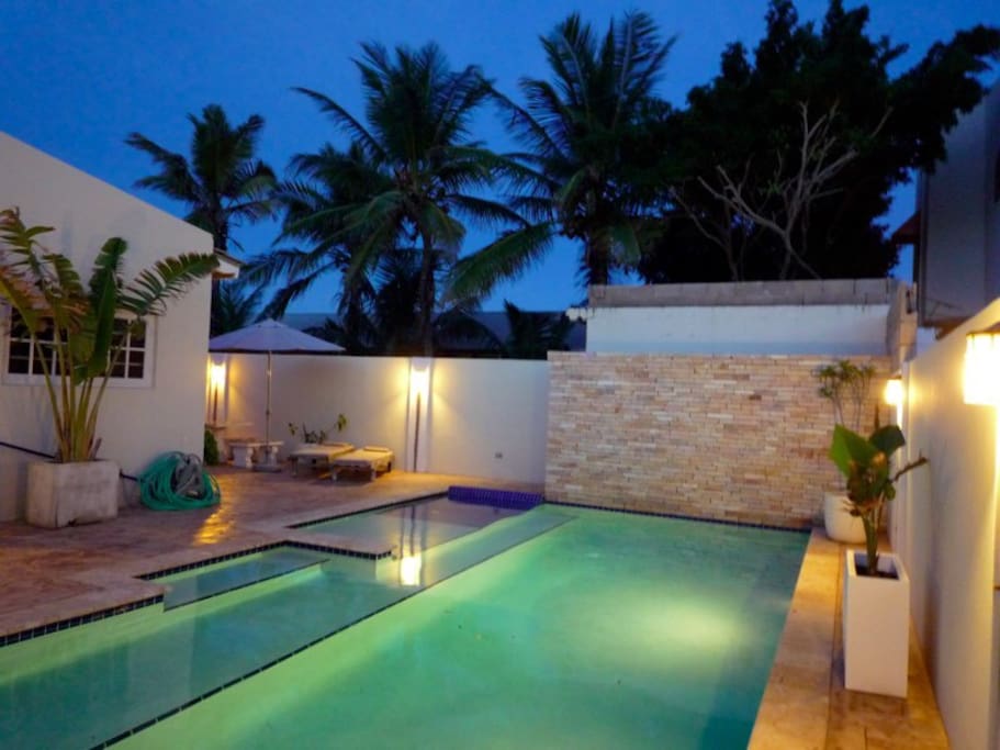 Enjoy an evening swim all year round.
