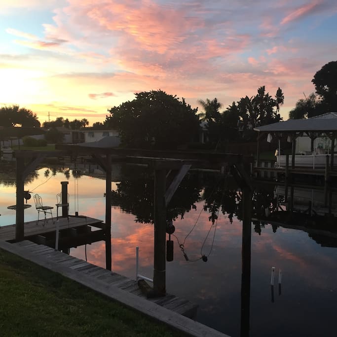 Sunsets on the water.