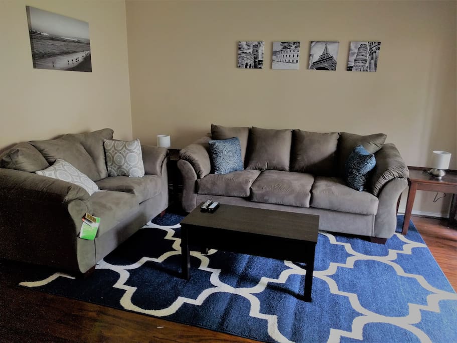 Living Room with brand new furniture