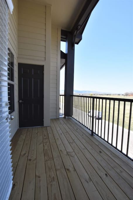 Balcony - west view of Rocky Mountains