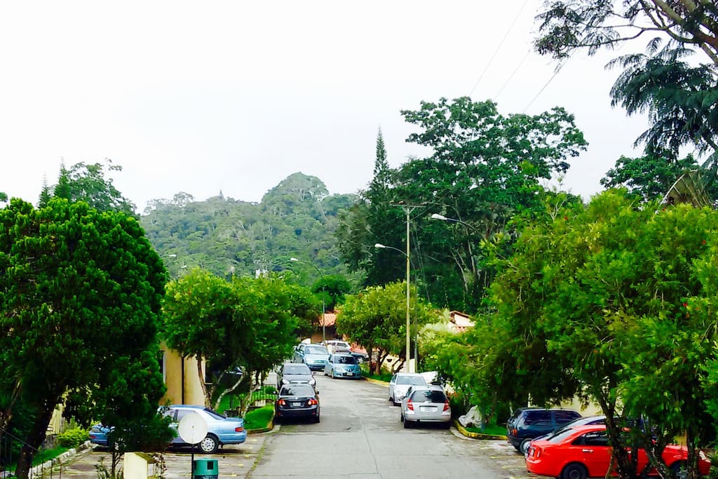 Calle del conjunto residencial