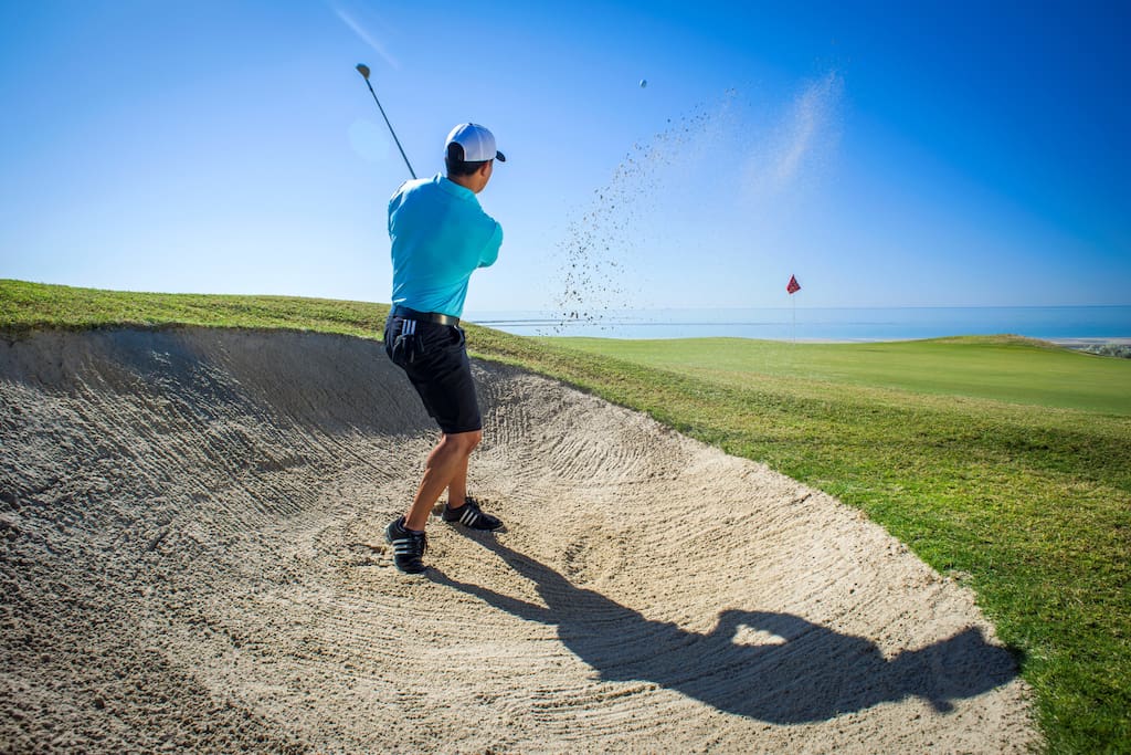 Tee off at the 18-hole Jack Nicklaus golf course.