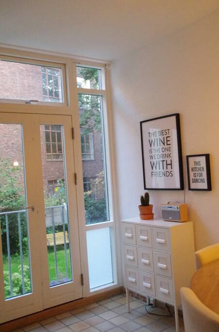 Dining area in the kitchen