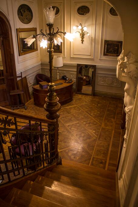 Stairs to the first floor
