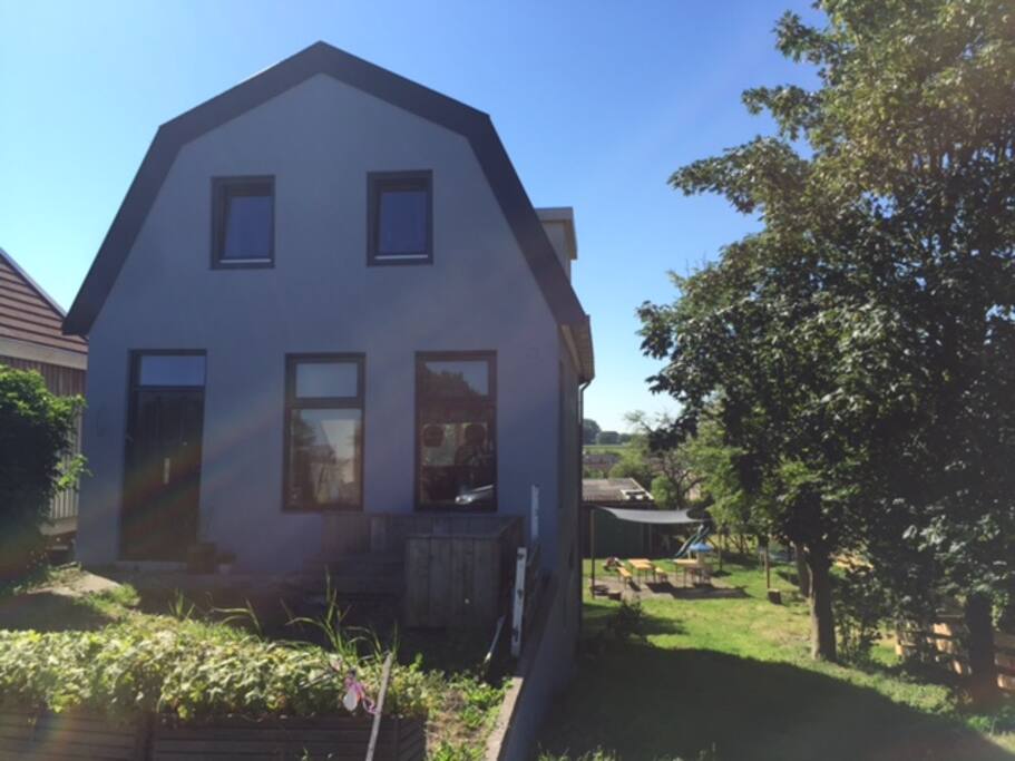 The front of the house