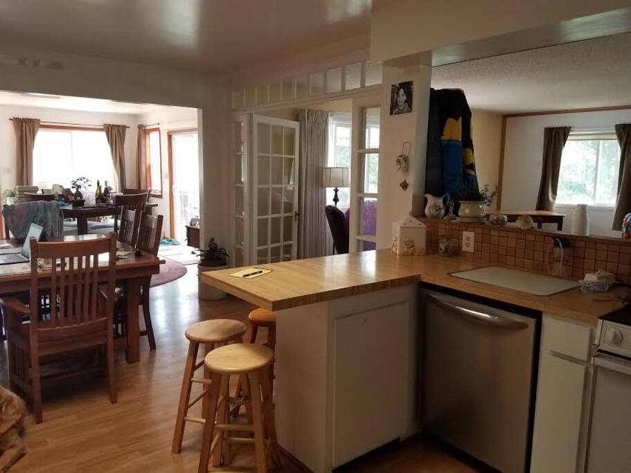 Kitchen and dining area