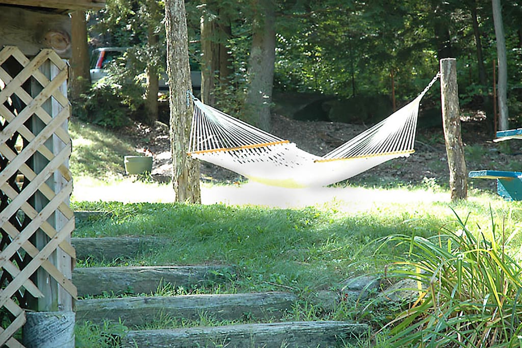A relaxing spot in the yard.
