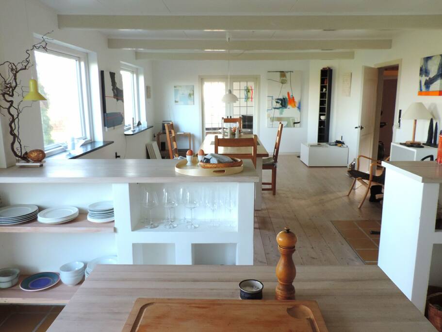 View from the kitchen island