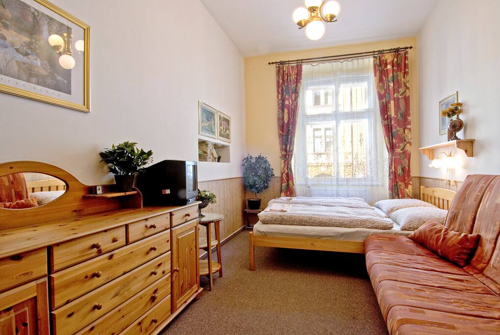 Bedroom, view from the kitchen