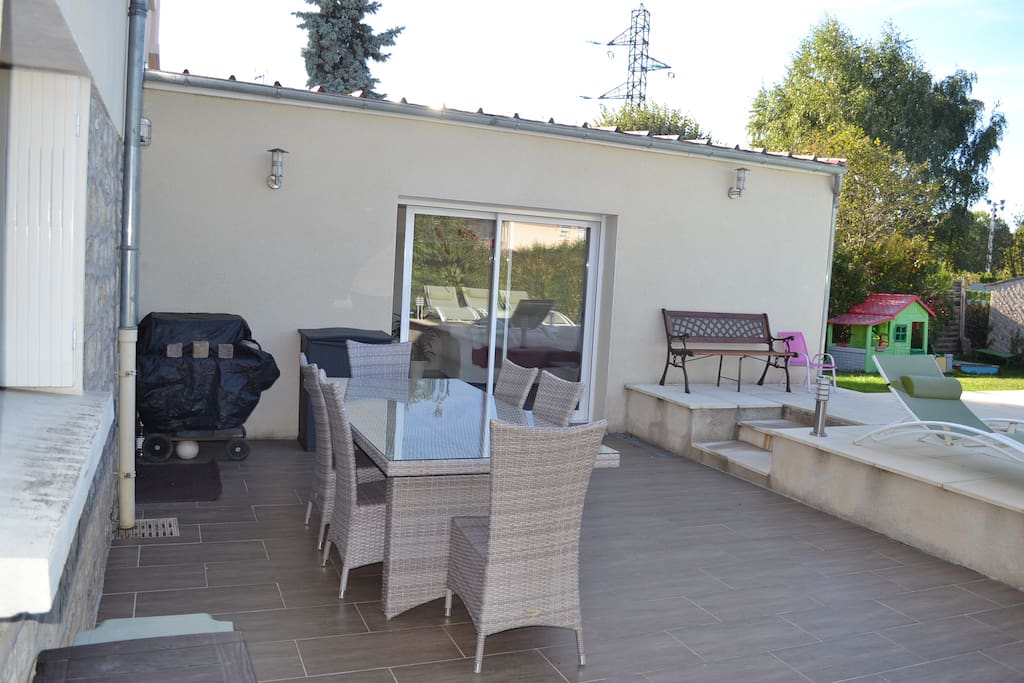 Terrasse avec plancha