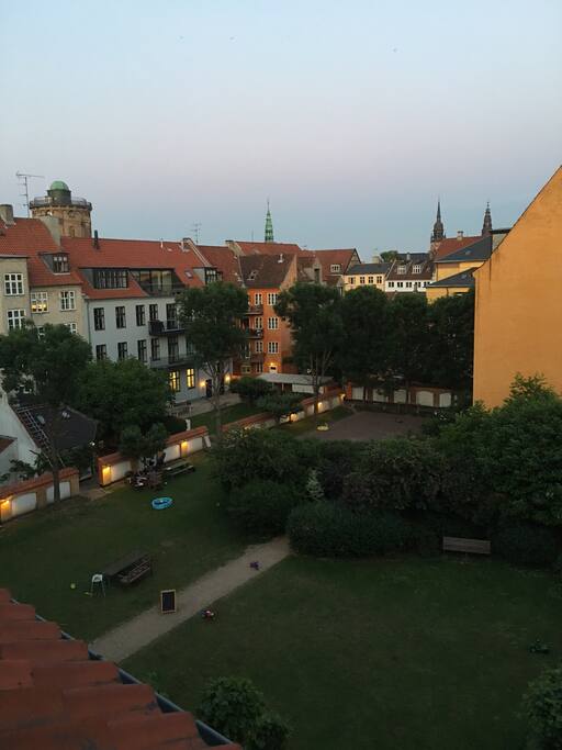 Dusk View - Round Tower in background