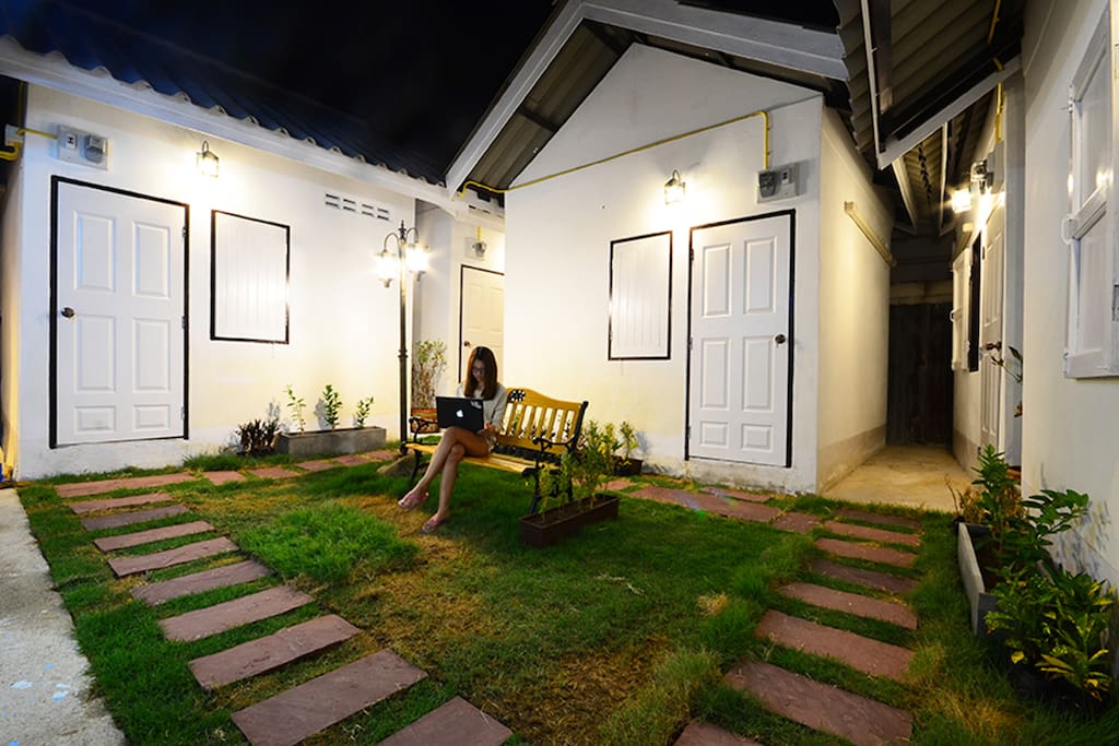 small yard outside